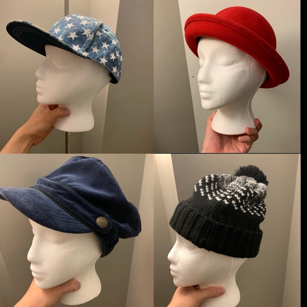 All 4 caps/hats together bundle